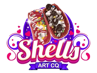 Shells Art CQ logo design by Aelius