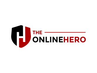 the online hero logo design by Girly