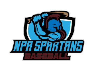 NPA Spartan Baseball logo design by reight
