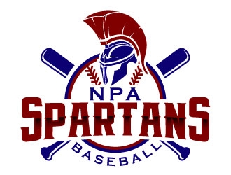 NPA Spartan Baseball logo design by daywalker