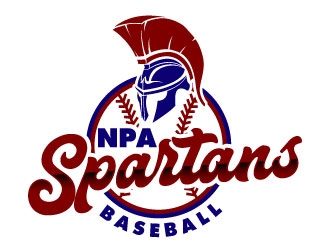 NPA Spartan Baseball logo design by daywalker