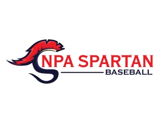NPA Spartan Baseball logo design by Upoops