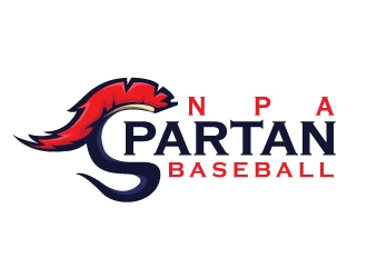 NPA Spartan Baseball logo design by Upoops