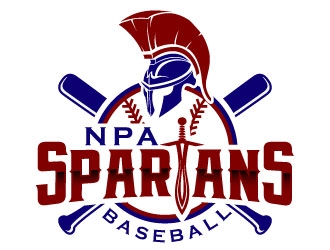 NPA Spartan Baseball logo design by daywalker