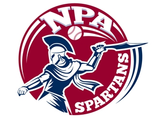 NPA Spartan Baseball logo design by shere