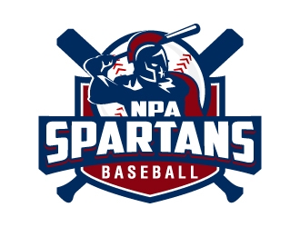 NPA Spartan Baseball logo design by jaize