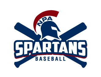 NPA Spartan Baseball logo design by jaize