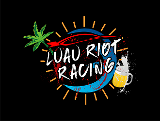 Luau Riot Racing logo design by Republik
