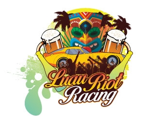Luau Riot Racing logo design by AYATA
