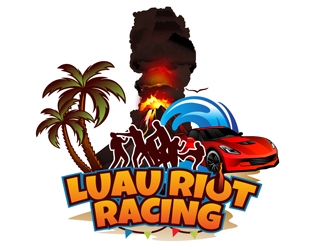 Luau Riot Racing logo design by DreamLogoDesign