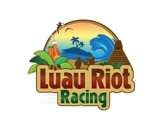Luau Riot Racing logo design by Suvendu