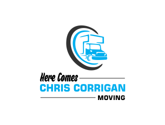 Chris Corrigan Moving  logo design by Girly