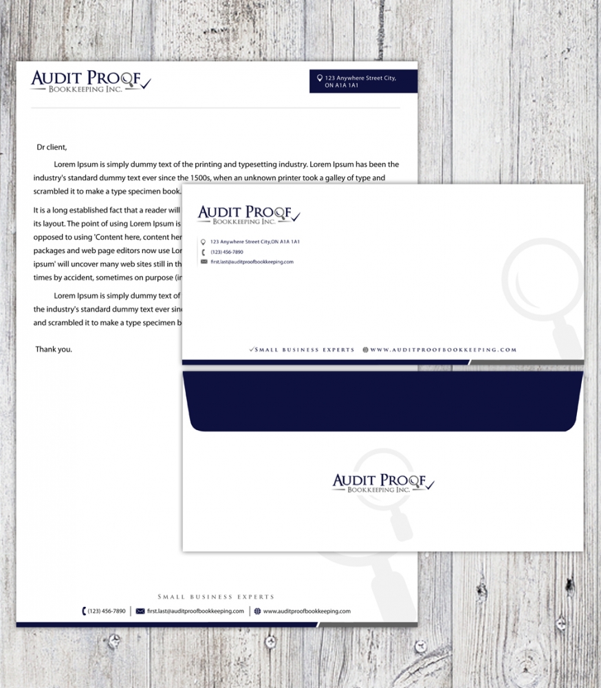 Audit Proof Bookkeeping Inc. logo design by SmartDesigner