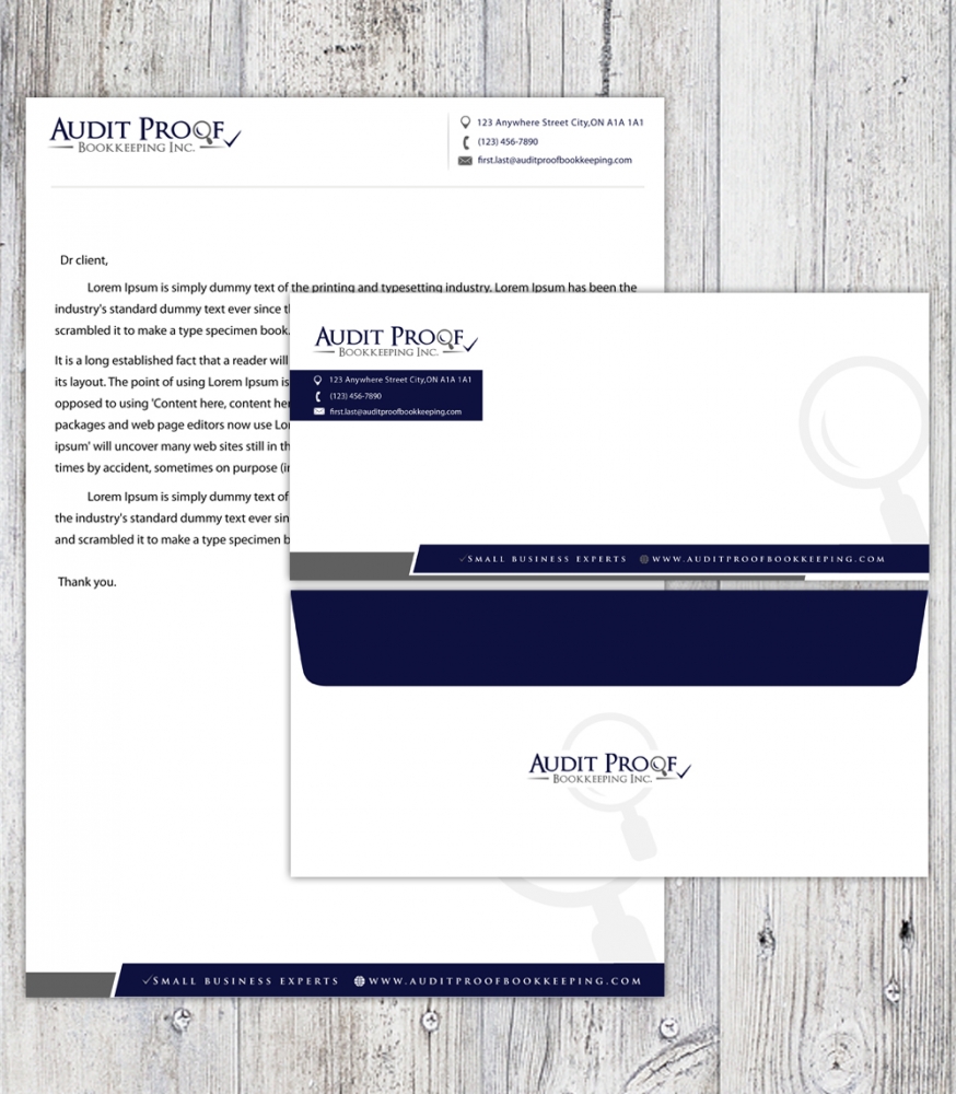 Audit Proof Bookkeeping Inc. logo design by SmartDesigner