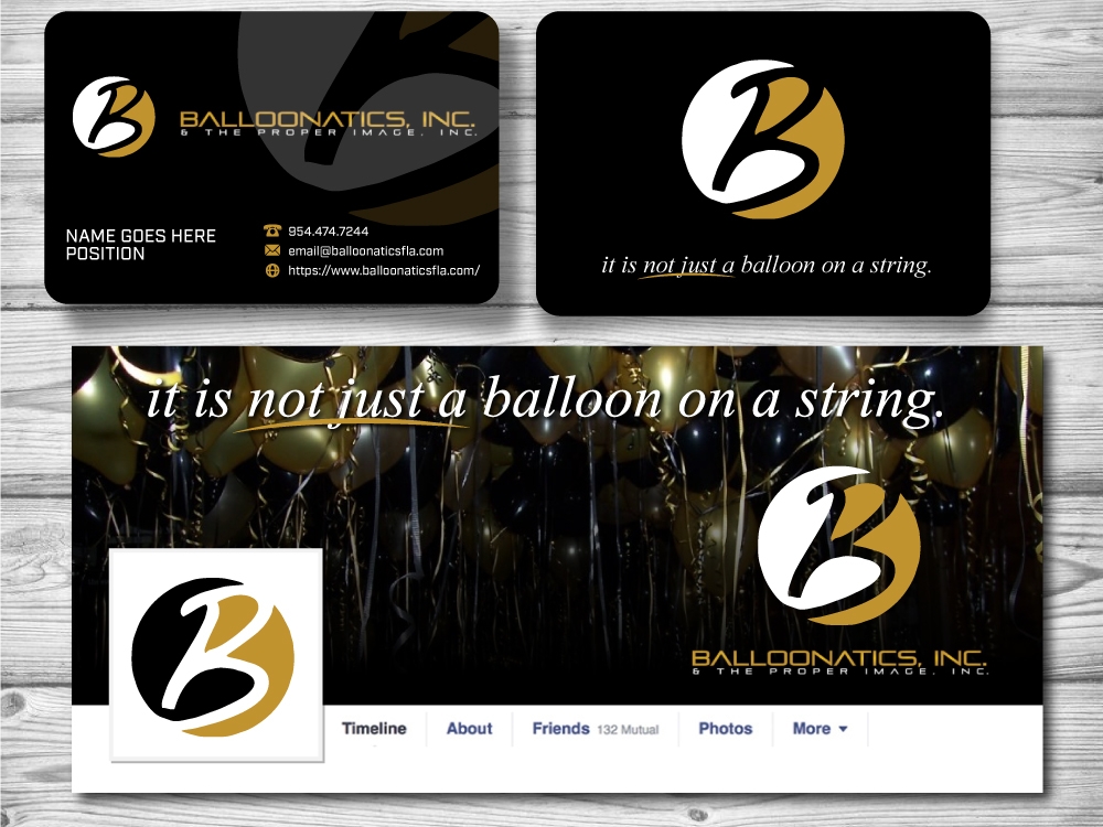 Balloonatics and The Proper Image. logo design by jaize
