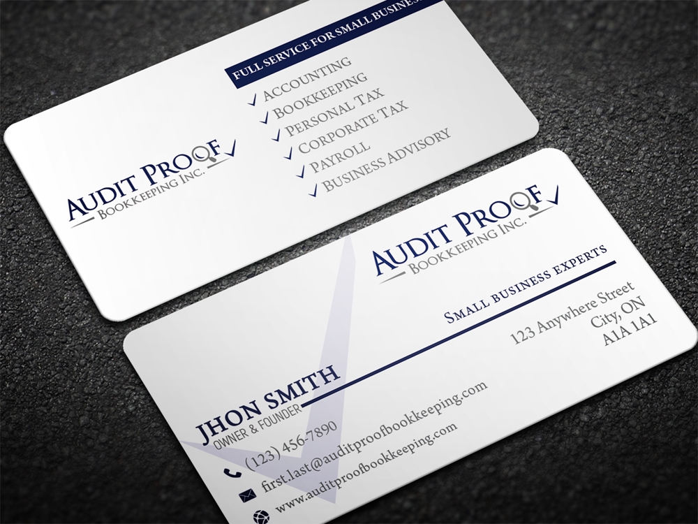 Audit Proof Bookkeeping Inc. logo design by aamir