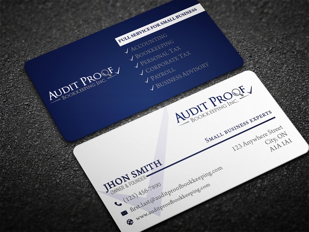 Audit Proof Bookkeeping Inc. logo design by aamir