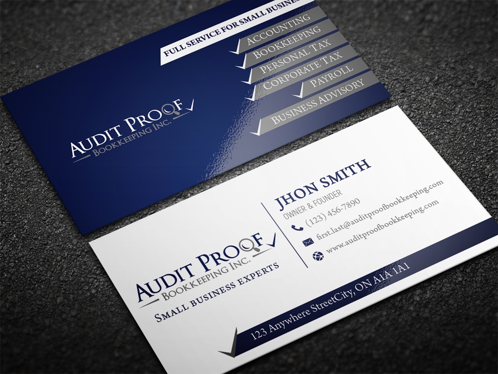 Audit Proof Bookkeeping Inc. logo design by aamir