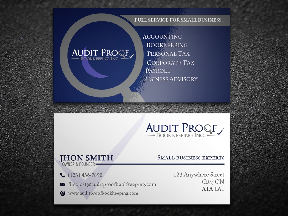 Audit Proof Bookkeeping Inc. logo design by aamir