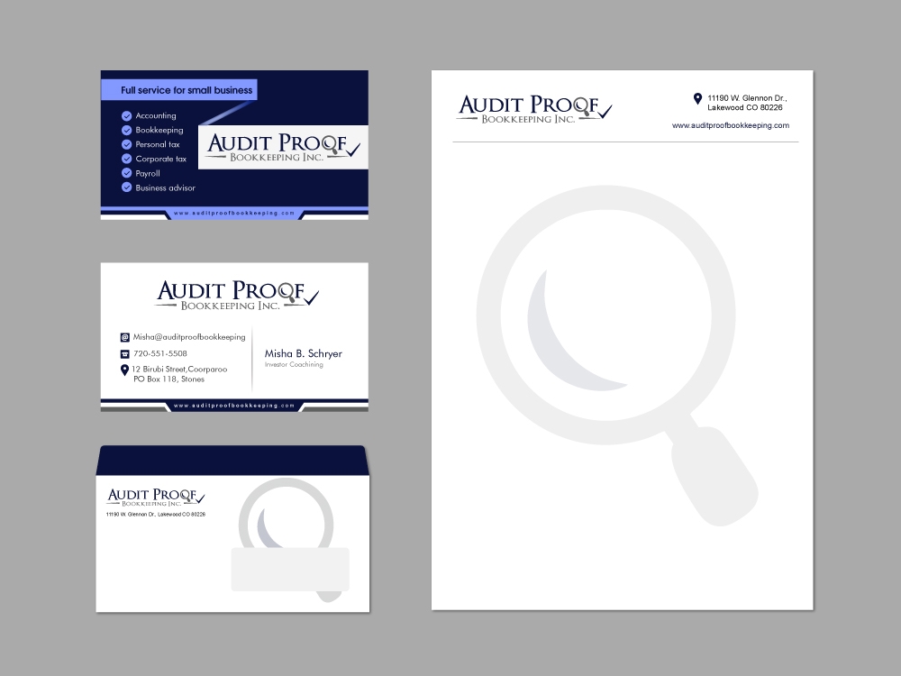 Audit Proof Bookkeeping Inc. logo design by shravya