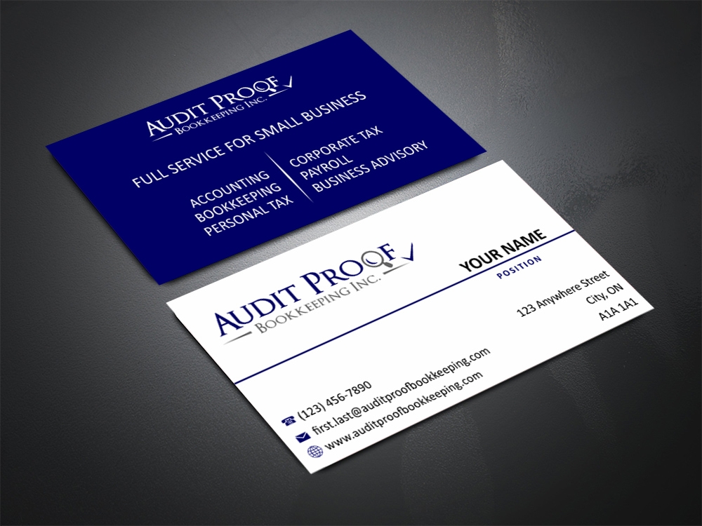 Audit Proof Bookkeeping Inc. logo design by Al-fath