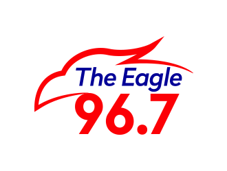 96.7 The Eagle logo design by keylogo