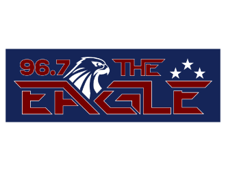 96.7 The Eagle logo design by nona
