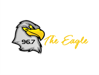 96.7 The Eagle logo design by sheilavalencia