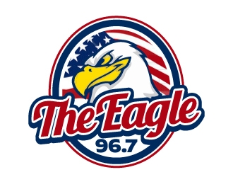 96.7 The Eagle logo design by jaize