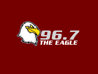 96.7 The Eagle logo design by Greenlight