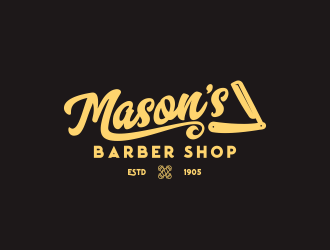 Mason’s Barber Shop  logo design by hatori