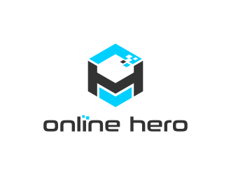 the online hero logo design by ingepro