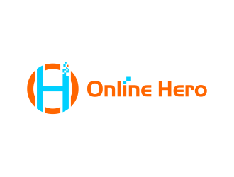 the online hero logo design by ingepro