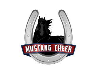 Mustang Cheer logo design by Kruger
