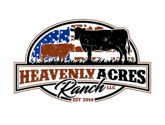 Heavenly Acres Ranch, LLC logo design by DreamLogoDesign