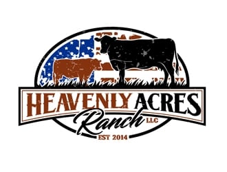 Heavenly Acres Ranch, LLC logo design by DreamLogoDesign