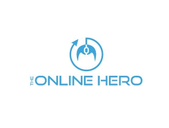 the online hero logo design by Gaze
