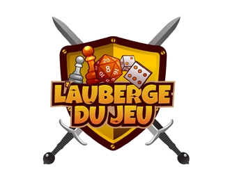 Lauberge du jeu logo design by DreamLogoDesign