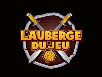 Lauberge du jeu logo design by LogoInvent