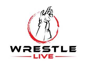 Wrestle Live logo design by MAXR
