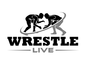 Wrestle Live logo design by MAXR