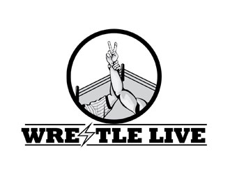 Wrestle Live logo design by LogoInvent