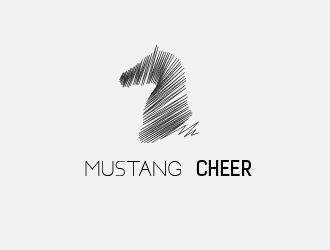 Mustang Cheer logo design by AnuragYadav