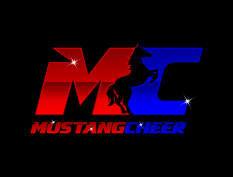 Mustang Cheer logo design by torresace