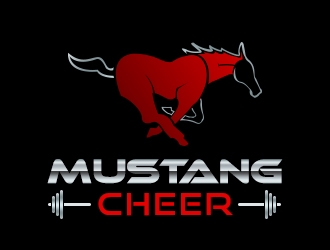 Mustang Cheer logo design by Sarathi99