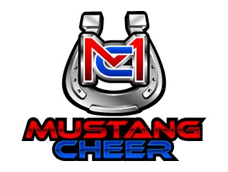 Mustang Cheer logo design by daywalker