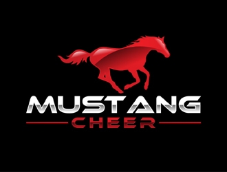 Mustang Cheer logo design by MAXR