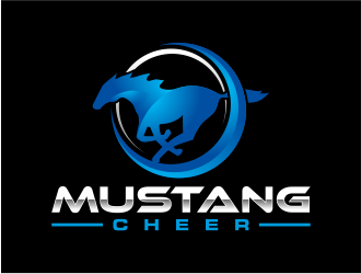 Mustang Cheer logo design by mutafailan
