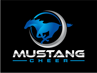 Mustang Cheer logo design by mutafailan
