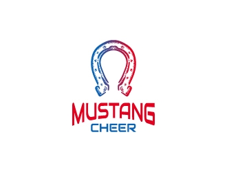 Mustang Cheer logo design by BaneVujkov